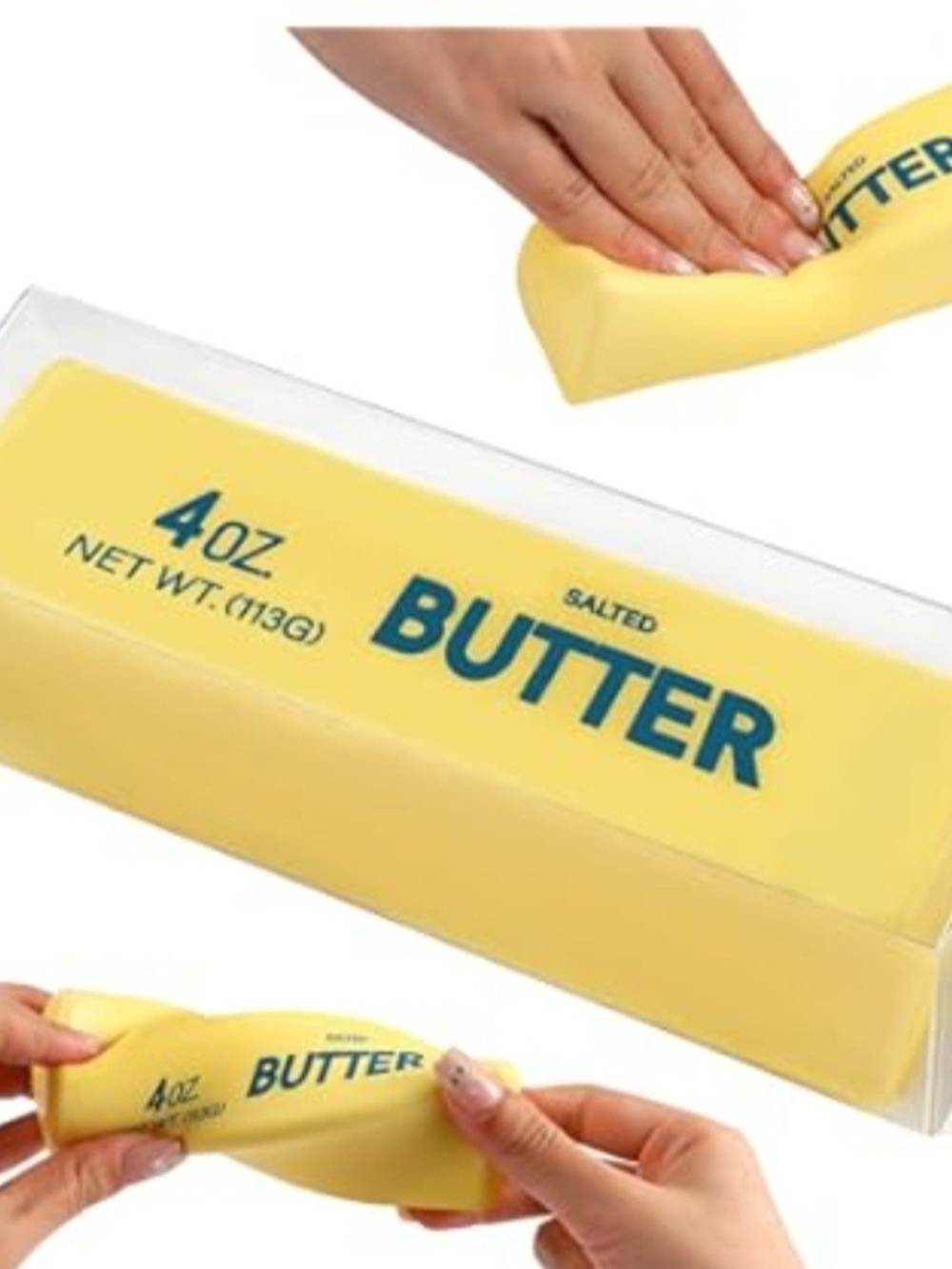 Butter Yellow Squishy Stick Plush Toy
